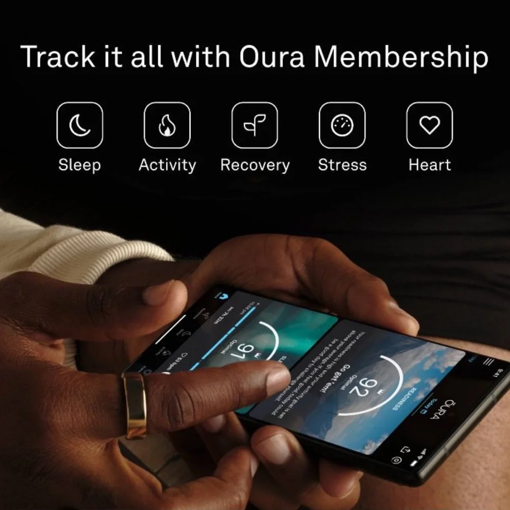 Oura Ring Gen3 Heritage Stealth US10